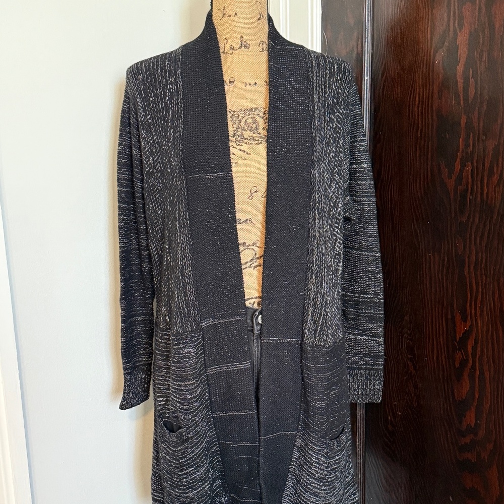 Banana Republic cotton blend long open cardigan | size S